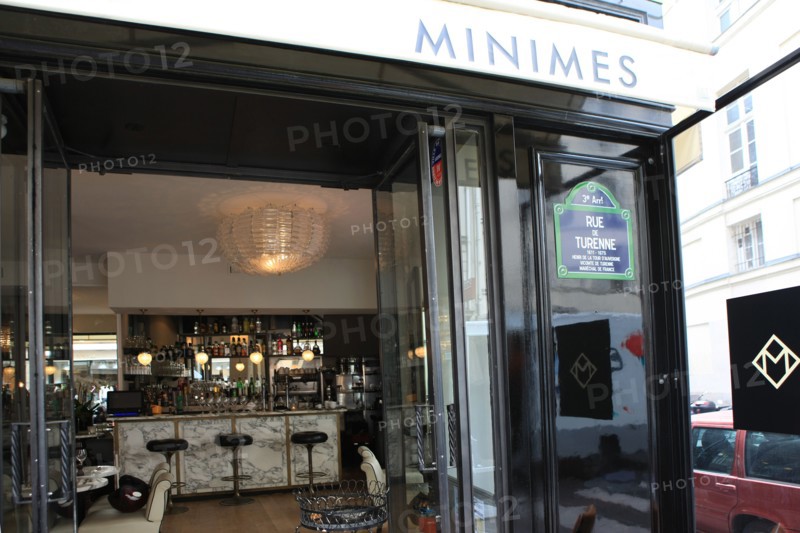 France, ile de france, paris, 3e arrondissement, marais, 36 rue de turenne, cafe minimes, ex cafe baci, 
Date : 2011-2012