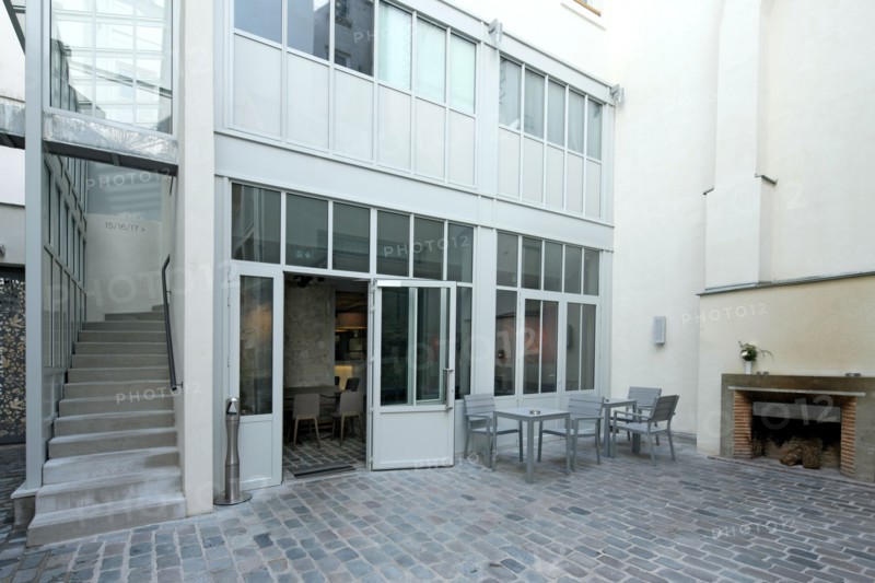 France, ile de france, paris 3e arrondissement, marais, 11 rue des gravilliers, hotel jules et jim, bar, 
Date : 2011-2012