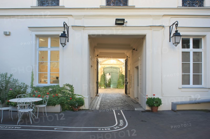 France, ile de france, paris 3e arrondissement, le marais, rue charlot, hotel et passage de retz no9, hotel particulier, 
Date : 2011-2012