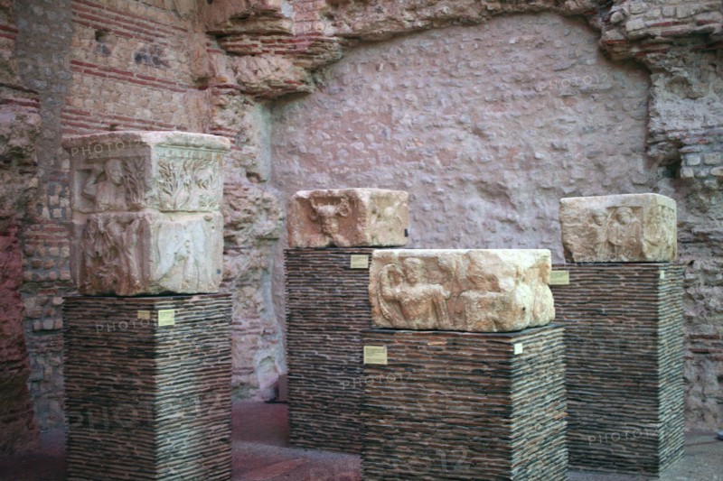 France, ile de france, paris 5e arrondissement, hotel de cluny, musee des thermes de cluny, caldarium, pilier des nautes, vestige, antiquite.
Date : 2011-2012
