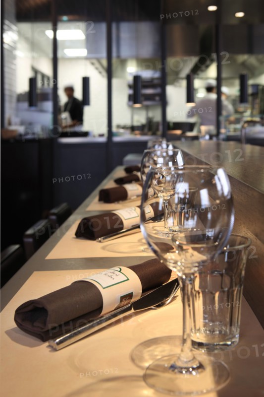 France, ile de france, paris 5e arrondissement, 20 rue saint victor, mutualite, restaurant le terroir parisien, chef yannick alleno, cuisine, gastronomie.
Date : 2011-2012