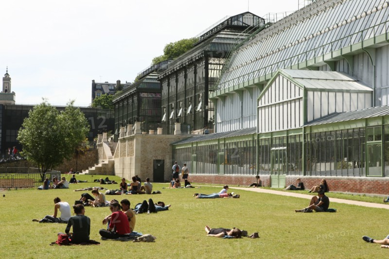 France, ile de france, paris 5e arrondissement, jardin des plantes, serres tropicales, pelouses.
Date : 2011-2012