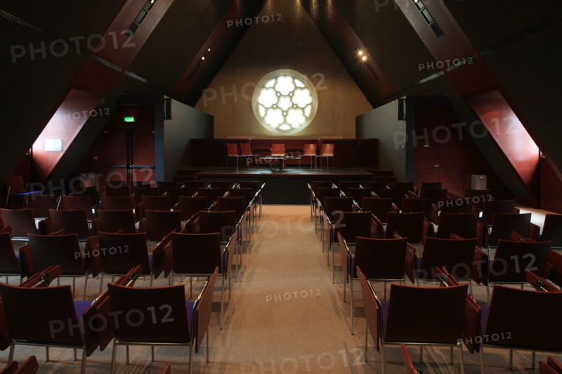 France, ile de france, paris 5e arrondissement, rue de poissy, college des bernardins, religion, architecte jm wilmotte, petit auditorium.
Date : 2011-2012