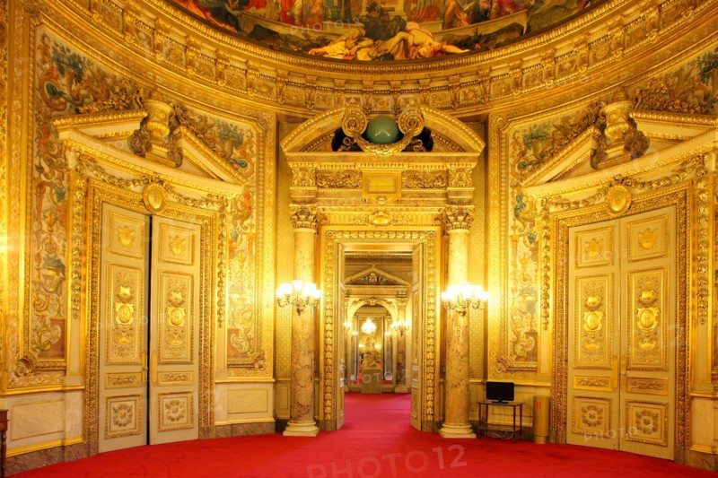France, ile de france, paris 6e arrondissement, rue de vaugirard, palais du luxembourg, senat, salle des conferences, institution, parlement, republique, vers le salon des messagers de l'etat.
Date : 2011-2012