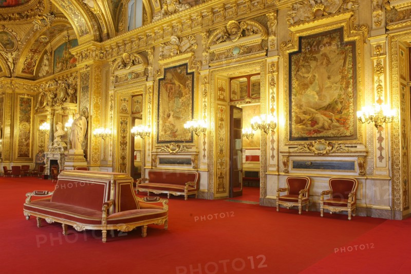 France, ile de france, paris 6e arrondissement, rue de vaugirard, palais du luxembourg, senat, salle des conferences, institution, parlement, republique.
Date : 2011-2012