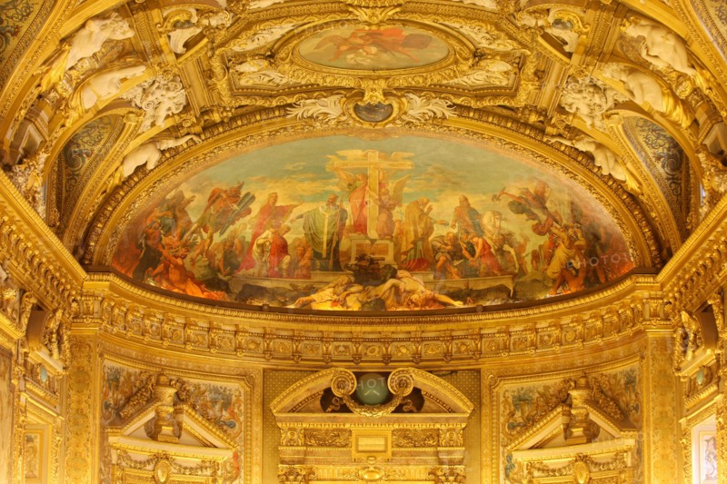 France, ile de france, paris 6e arrondissement, rue de vaugirard, palais du luxembourg, senat, salle des conferences, institution, parlement, republique, plafond peint
Date : 2011-2012