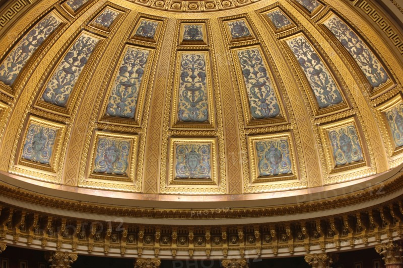 France, ile de france, paris 6e arrondissement, rue de vaugirard, palais du luxembourg, senat, hemicycle, detail.
Date : 2011-2012