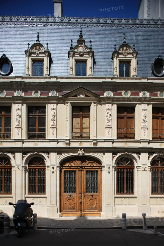 France, ile de france, paris 7e arrondissement, 14 rue vaneau, maison de 1835 neo renaissance, philibert delorme, architecture, decor, renovation.
Date : 2011-2012