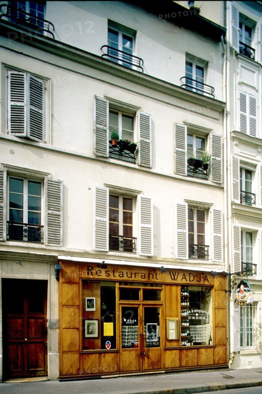france, region ile de france, paris 6e arrondissement, montparnasse, rue de la grande chaumiere, restaurant wajda, n10.
Date : 2011-2012