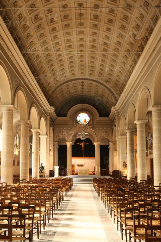 France, ile de france, paris 7e, 92 rue saint dominique, eglise saint pierre du gros caillou, religion catholique.
Date : 2011-2012