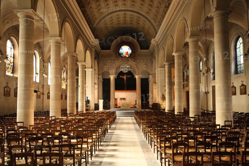 France, ile de france, paris 7e, 92 rue saint dominique, eglise saint pierre du gros caillou, religion catholique.
Date : 2011-2012