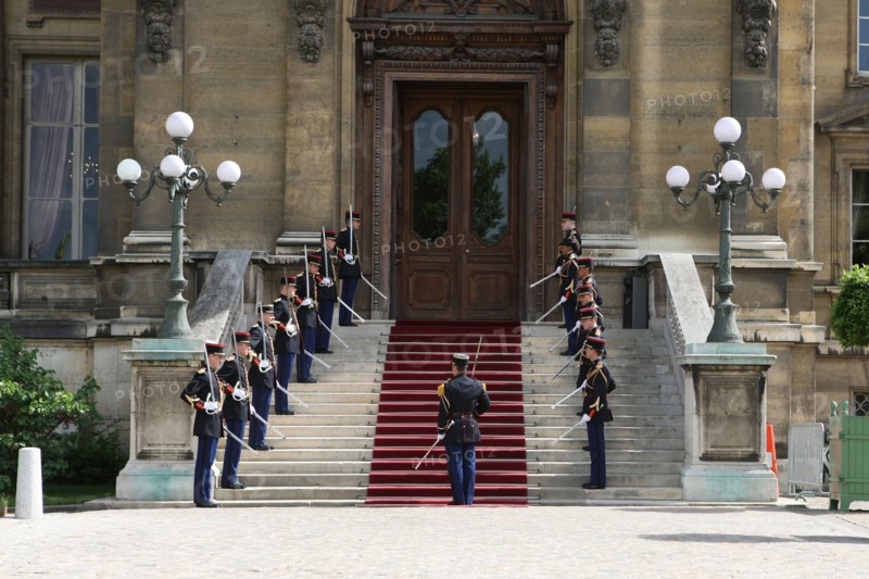 France, ile de france, paris, 7e arrondissement, quai d'orsay, ministere des affaires etrangeres, garde republicaine.
Date : 2011-2012