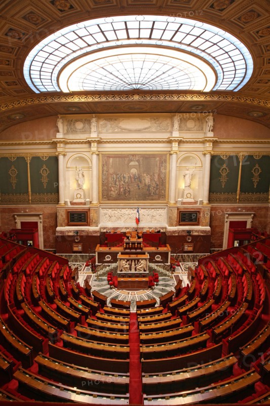 France, ile de france, paris 7e arrondissement, assemblee nationale, palais bourbon, hemicycle, chambre des deputes, institution, republique, parlement

Date : 2011-2012