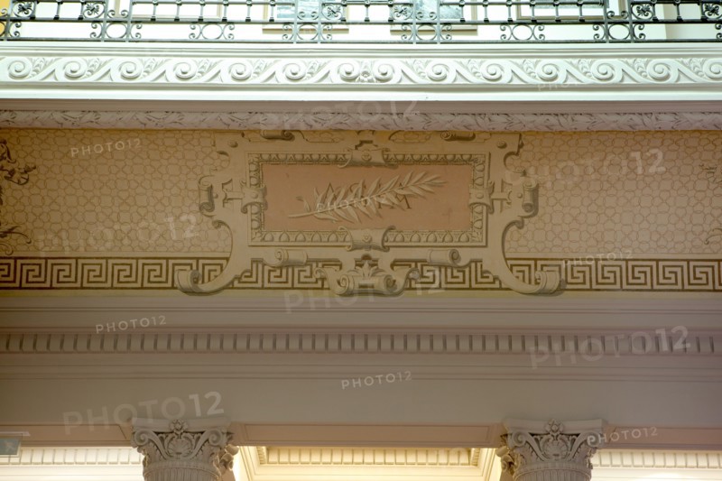 France, ile de france, paris 8e arrondissement, 7 rue velasquez, musee cernuschi, musee des arts asiatiques, mairie de paris, culture, hotel particulier, grand escalier, frise, continents

Date : 2011-2012