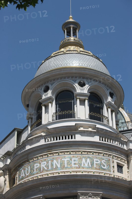 France, ile de france, paris, 9e arrondissement, boulevard haussmann, printemps, grand magasin, dome

Date : 2011-2012