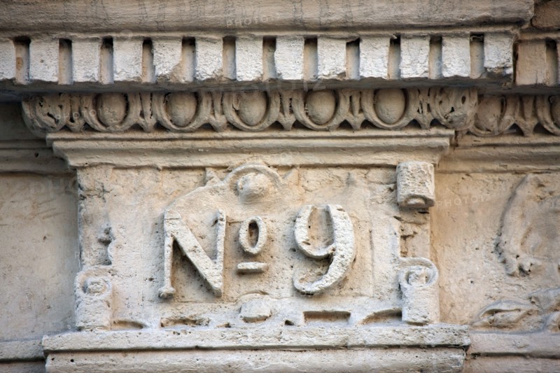 France, ile de france, paris 9e arrondissement,  9 rue henri monnier, facade d'immeuble, detail

Date : 2011-2012
