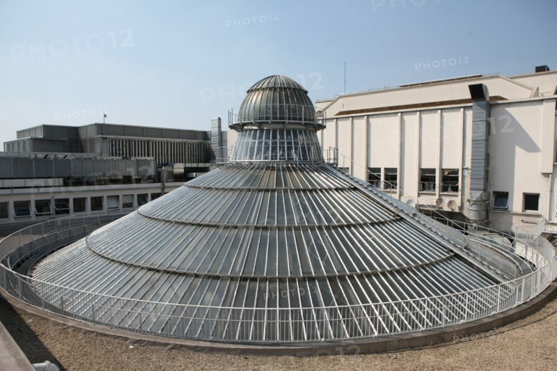 Exterior dome protecting the dome of Galeries Lafayette in Paris