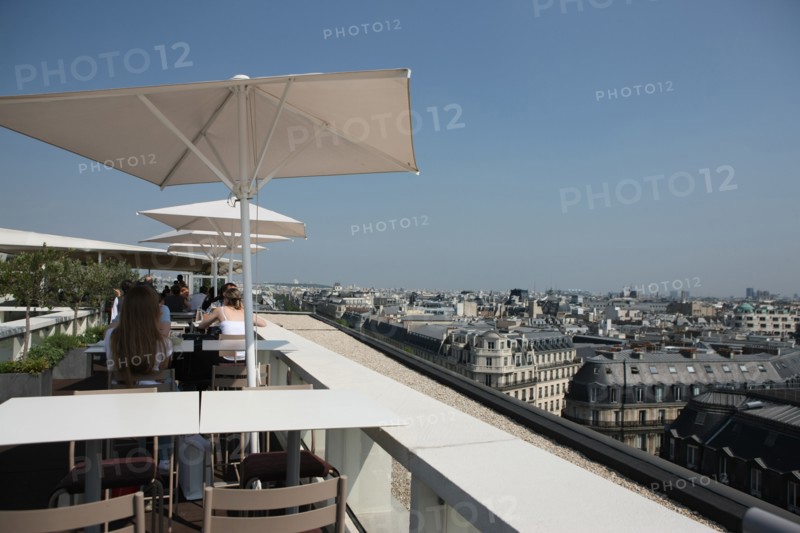 France, ile de france, paris 10e, 40 boulevard haussmann, galeries lafayette, terrasse, vue sur l'opera garnier, panorama

Date : 2011-2012
