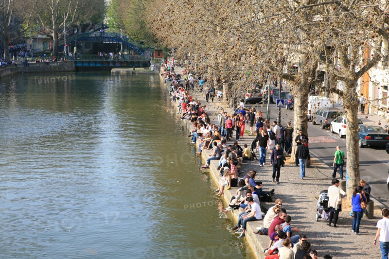France, ile de france, paris 10e arrondissement, canal saint martin, quai de valmy, terrase du cafe chez prune

Date : 2011-2012