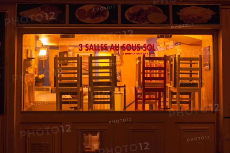 france, ile de france, paris, 5e arrondissement, rue de la harpe, restaurant, kebab, matin, nuit,