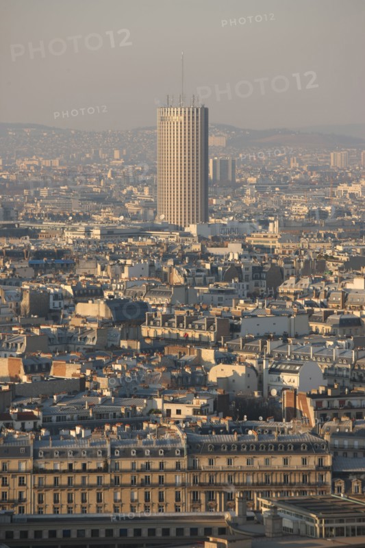 France, ile de france, paris 7e arrondissement, tour eiffel, vue depuis le 2e etage, vers le nord, concorde la fayette, tour, hotel,