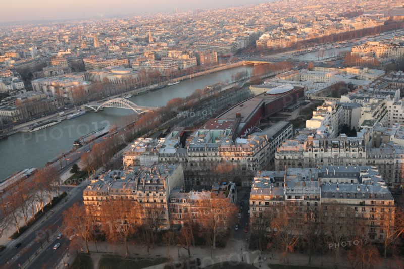 France, ile de france, paris 7e arrondissement, tour eiffel, vue depuis le 2e etage, passerelle debilly, seine, concorde,