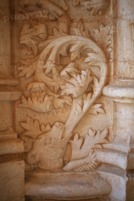 portugal, lisbonne, lisboa, signes de ville, belem, monastere des Hieronimytes, monasteiro dos jeronimos, couvent, cloitre, detail sculpture, statue, ornement
Date : septembre 2011