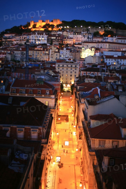 portugal, lisbonne, lisboa, signes de ville, baixa, elevador de santa justa, vue panoramadepuis le sommet
Date : septembre 2011