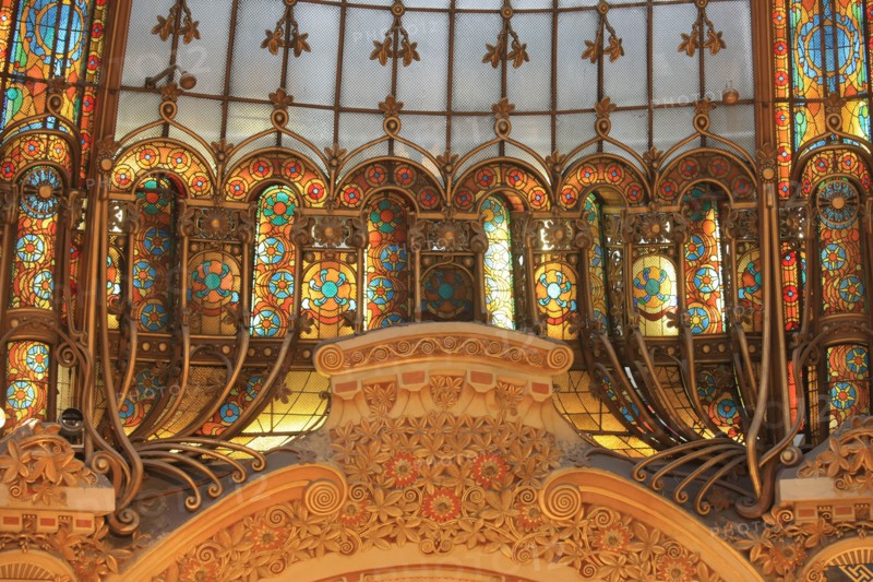 Great dome of Galeries Lafayette in Paris