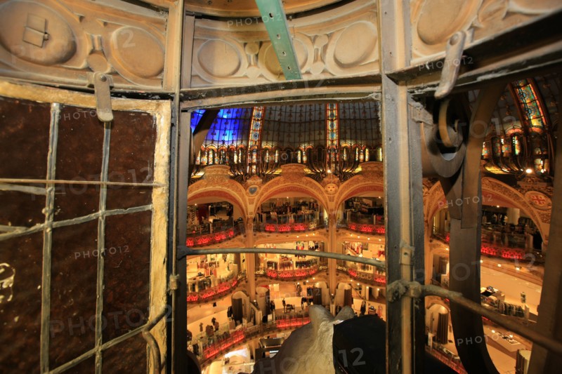 Great dome of Galeries Lafayette in Paris