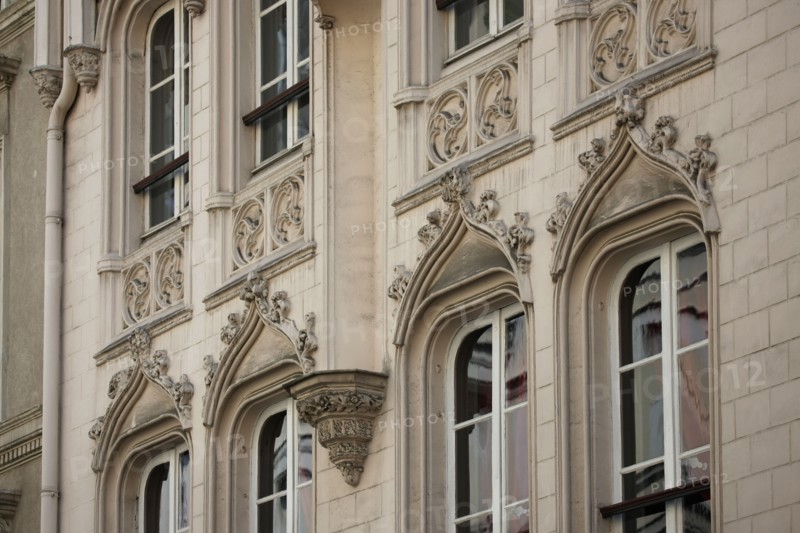 France, ile de france, paris 9e arrondissement, 9 rue de navarin, maison neo gothique,