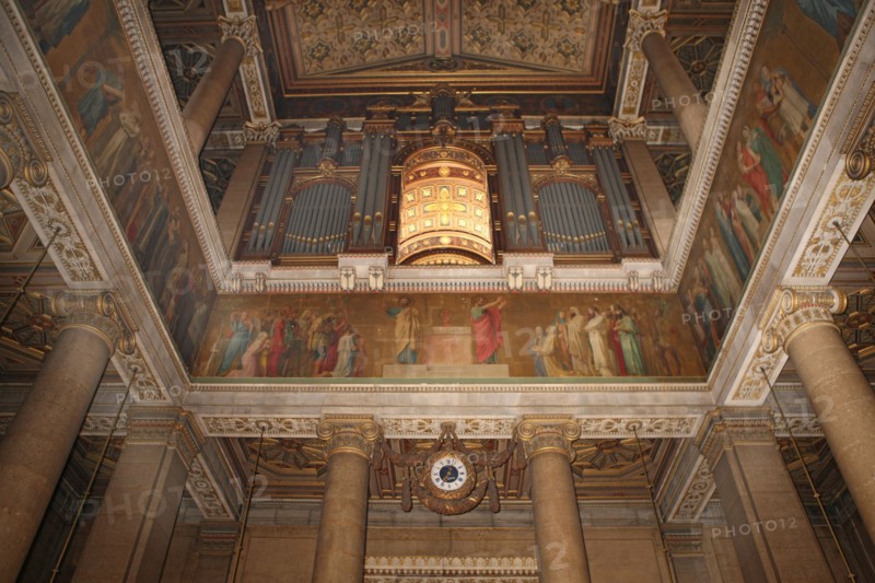 France, ile de france, paris, 10e arrondissement, rue la fayette, eglise saint vincent de paul, edifice religieux, architecte jacques hittorff, fresques de la nef de Flandrin,