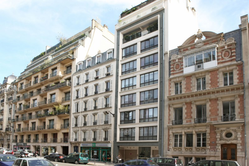 France, ile de france, paris 17e arrondissement,53 a 59 rue jouffroy d'abbans, sequence stylistique, facades,