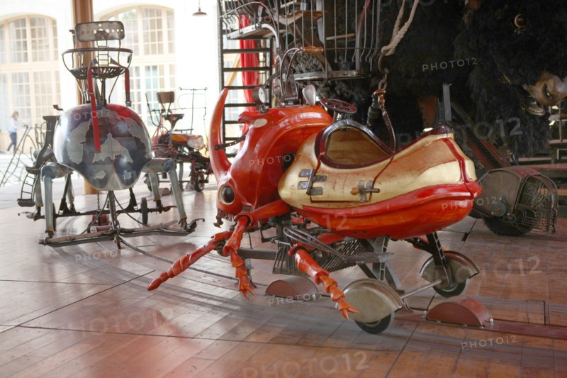France, ile de france, paris, 18e arrondissement, 104 rue d'aubervilliers, le centquatre, centre artistique de la ville de paris, anciennes pompes funebres, manege carre,