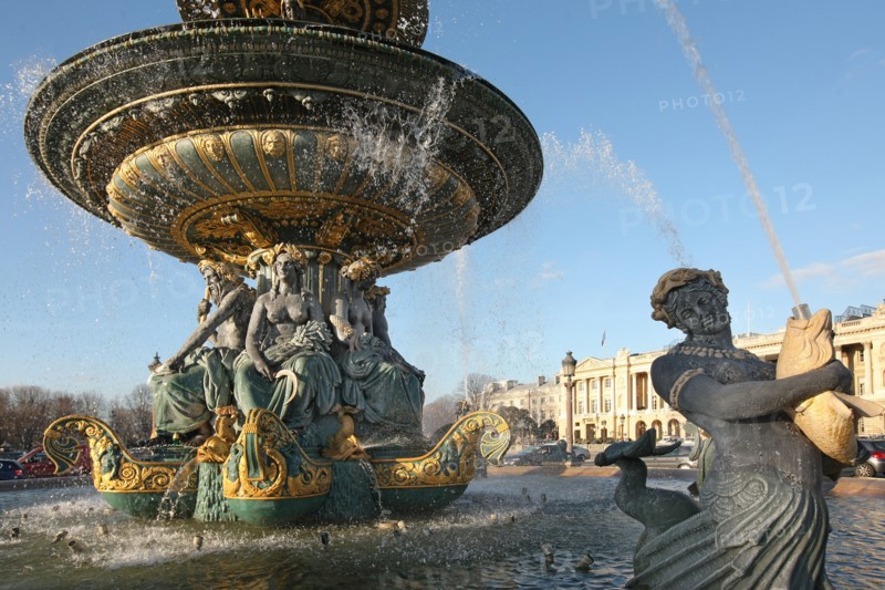 France, ile de france, paris 8e arrondissement, place de la concorde, fontaine, detail, eau, hotel de crillon,


Date : Ete 2012