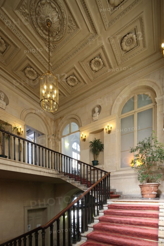 France, ile de france, paris 9e, 9 rue drouot, mairie du 9e arrondissement, hotel d'augny, grand escalier,


Date : Ete 2012
