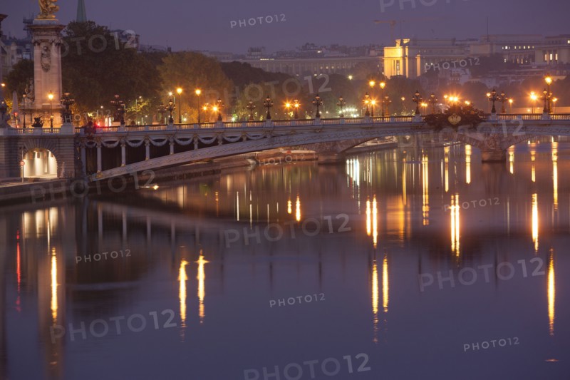 France, Region Ile de France, Paris 8e arrondissement, la Seine au niveau du Pont de la Concorde