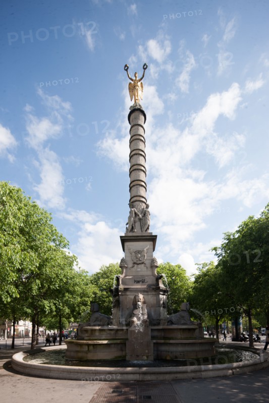 France, Region Ile de France, Paris 1er arrondissement, place du Chatelet, fontaine, sculpture, Egypte,