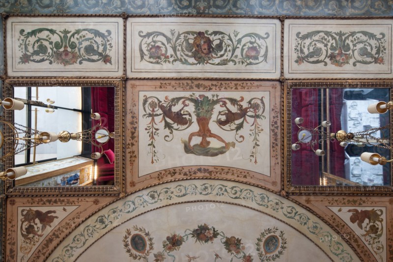 France, Region Ile de France, Paris, 1er arrondissement, Palais Royal, Galerie de Beaujolais, restaurant Le Grand Vefour, Guy Martin, decor, patrimoine,
