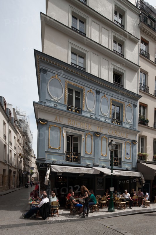 France, Region Ile de France, Paris 2e arrondissement, rue Montorgueil, Au Rocher de Cancale, bar restaurant
