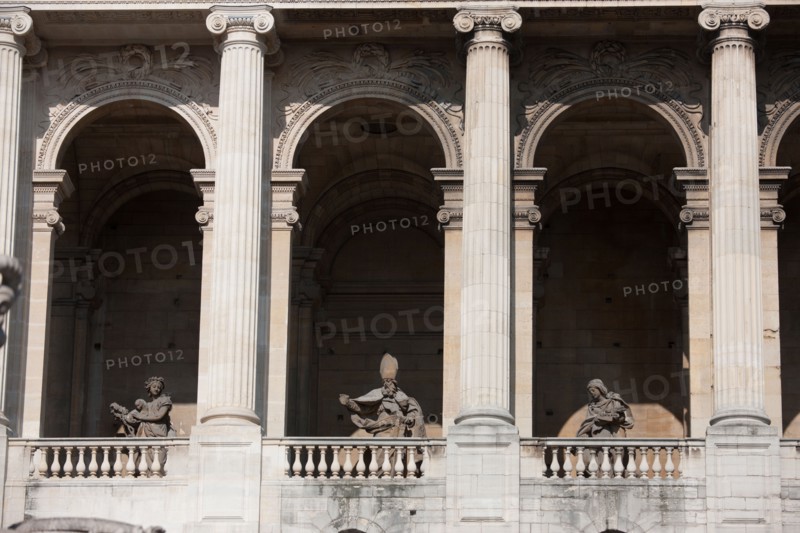 France, Region Ile de France, Paris 6e arrondissement, place Saint-Sulpice, eglise Saint-Sulpice