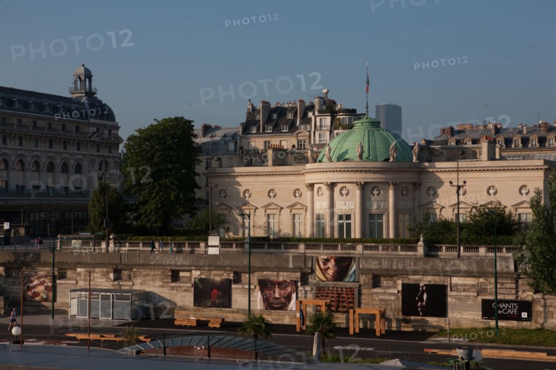 France, Region Ile de France, Paris 7e arrondissement, quai Anatole France, musee d'Orsay, depuis la passerelle de Solferino