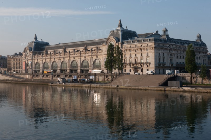 France, Region Ile de France, Paris 7e arrondissement, quai Anatole France, musee d'Orsay, depuis la passerelle de Solferino