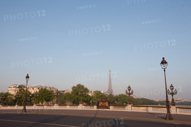 France, Region Ile de France, Paris, 7e arrondissement, Pont Alexandre III, Tour Eiffel