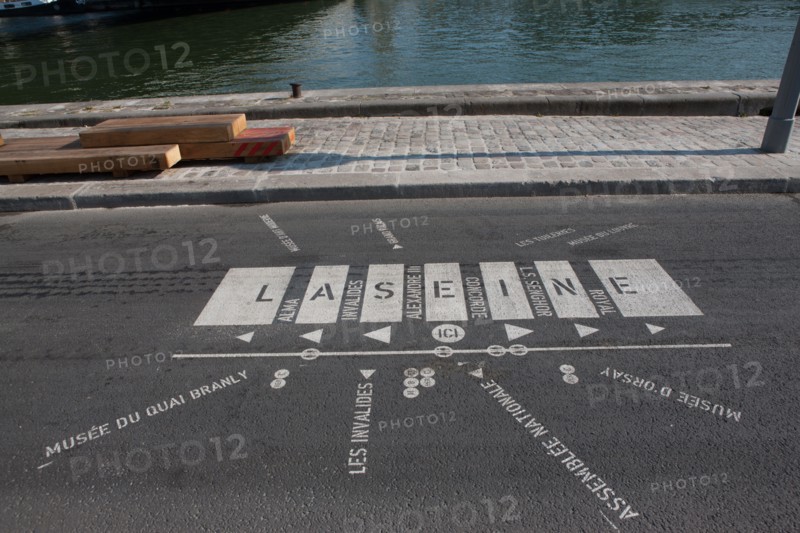 France, Region Ile de France, Paris 8e arrondissement, Pont Alexandre III, vues sur la Seine et les berges de Seine ouvertes en 2013,