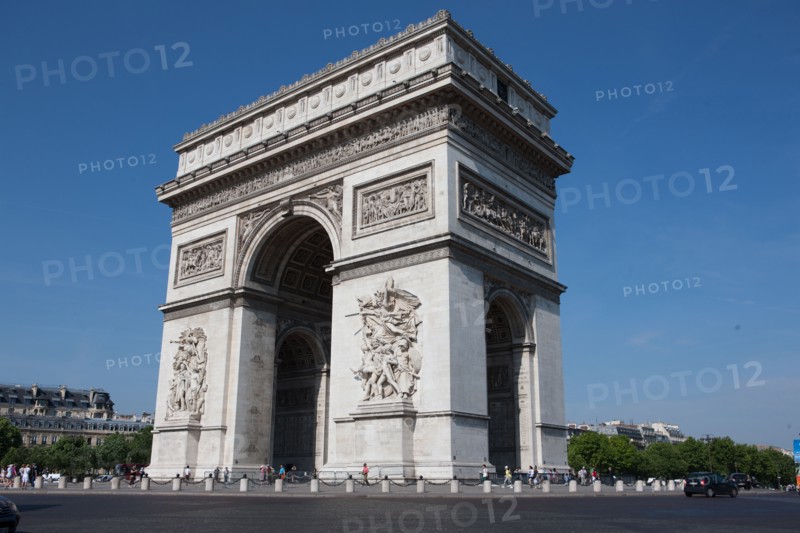 France, Region Ile de France, Paris 8e arrondissement, place Charles de Gaulle, place de l'Etoile, Arc de Triomphe,