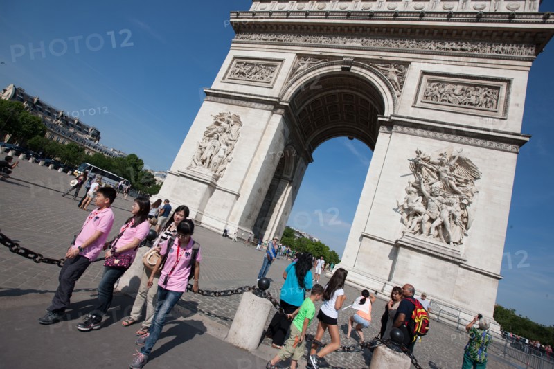 France, Region Ile de France, Paris 8e arrondissement, place Charles de Gaulle, place de l'Etoile, Arc de Triomphe,