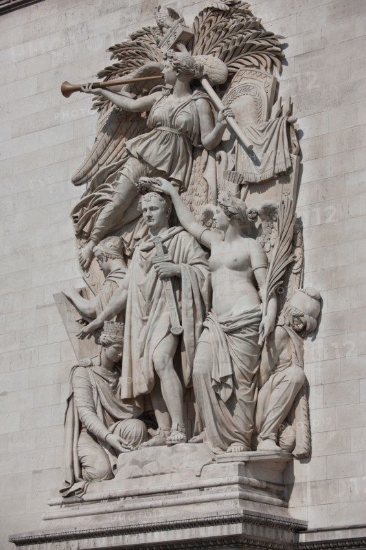 France, Region Ile de France, Paris 8e arrondissement, place Charles de Gaulle, place de l'Etoile, Arc de Triomphe,