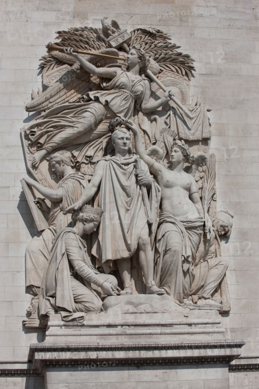 France, Region Ile de France, Paris 8e arrondissement, place Charles de Gaulle, place de l'Etoile, Arc de Triomphe,