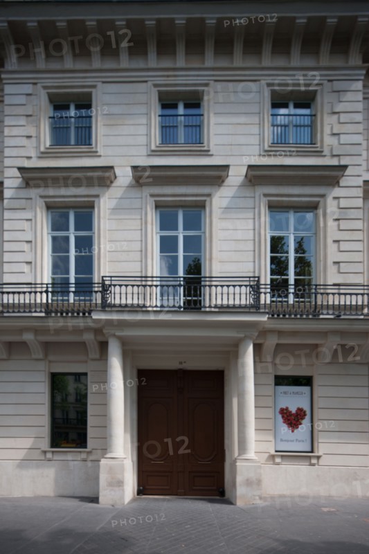 France, Region Ile de France, Paris 9e arrondissement, Grands Boulevards, 16 boulevard Montmartre, Hotel Mercy-Argenteau, facade sur rue